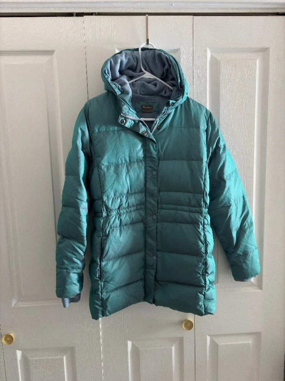 LIKE NEW, Eddie Bauer girls chameleon DOWN parka, size XL (16)
